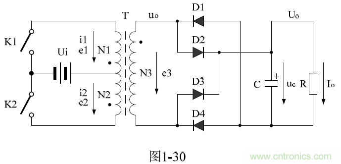 推挽式變壓器開關(guān)電源原理及參數(shù)計算&mdash;&mdash;陶顯芳老師談開關(guān)電源原理與設(shè)計