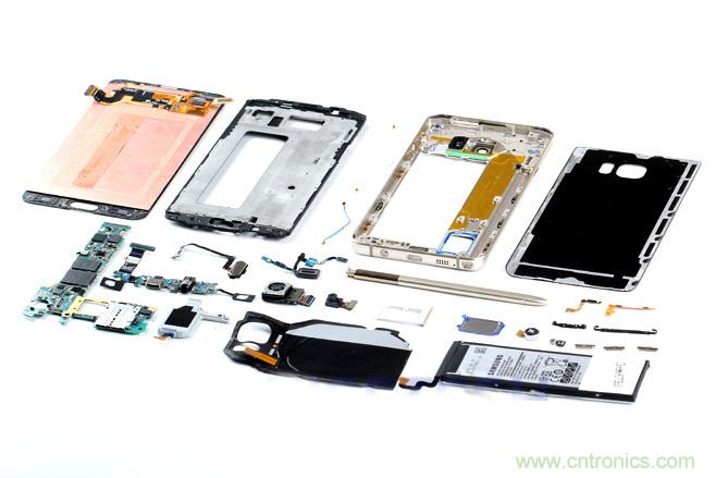 Galaxy Note5拆解，與S系列差距日漸模糊