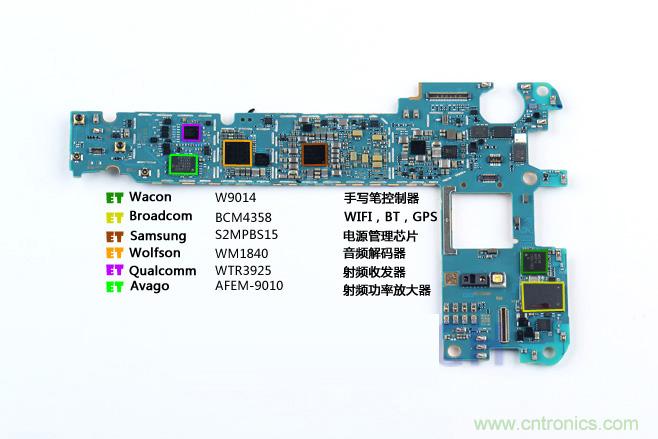Galaxy Note5拆解，與S系列差距日漸模糊