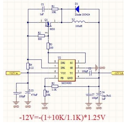 如何從正電壓電源獲得負電壓，正電壓轉負電壓的方法圖解
