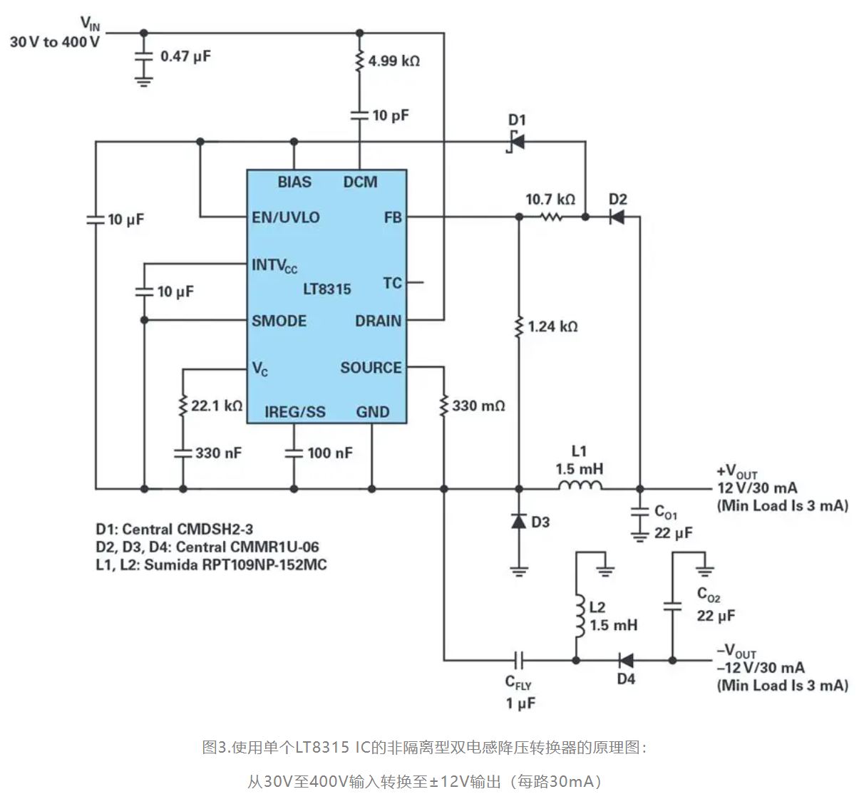 單個IC也能構建緊湊、高效的雙極性穩壓器